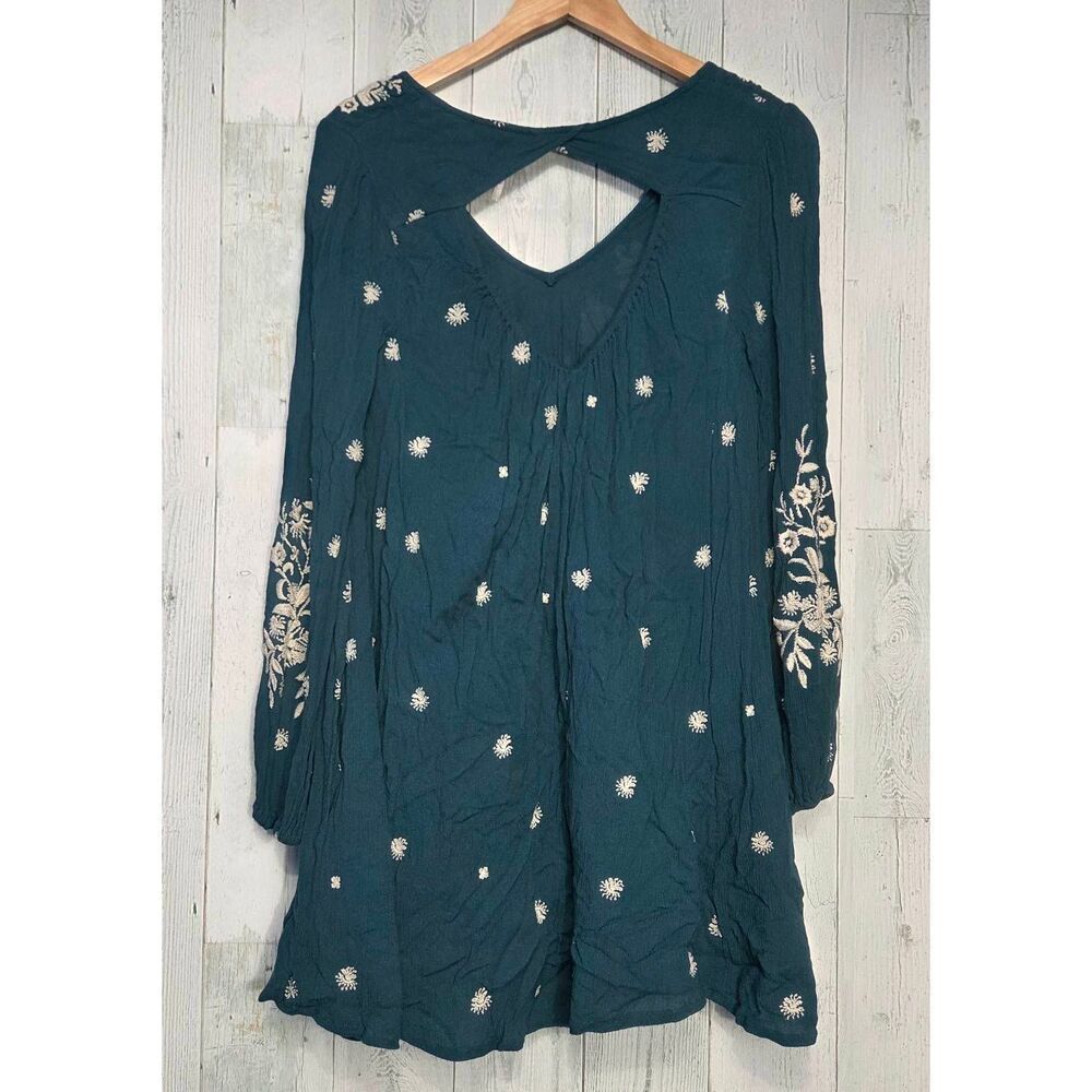 Free People Sweet Tennessee Embroidered Boho Mini Dress Sz. S - Picture 4 of 12